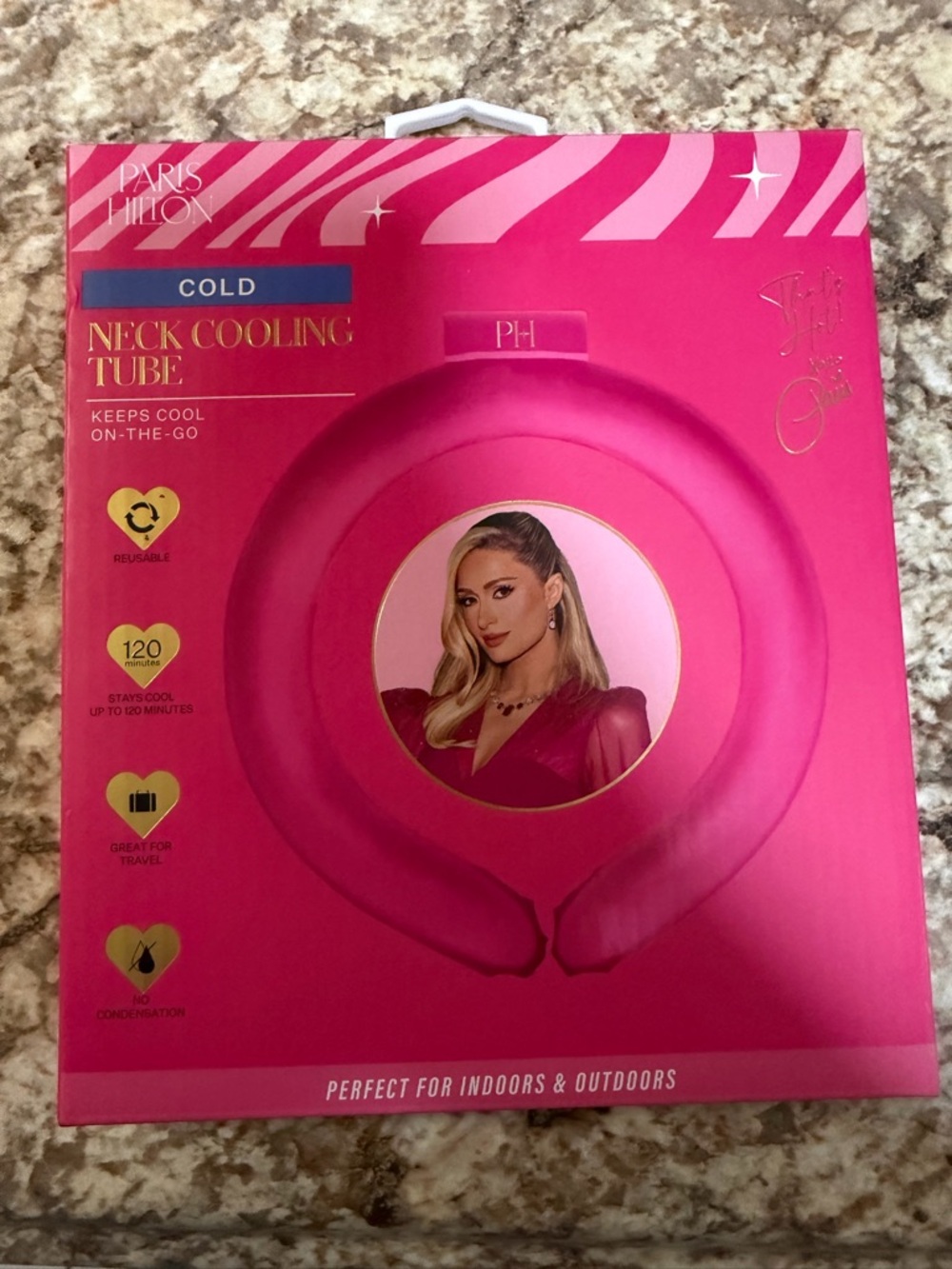 Paris Hilton Pink Neck Cooling Tube